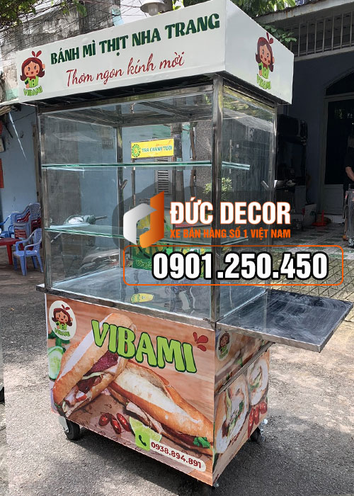 Mẫu xe đẩy bán bánh mì tại Buôn Ma Thuột [HOÀNG NGÂN ĐĂK LĂK]