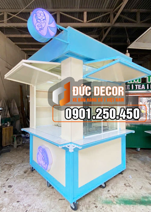 Giá xe kiot bán hàng 1M6x1M6x2M4