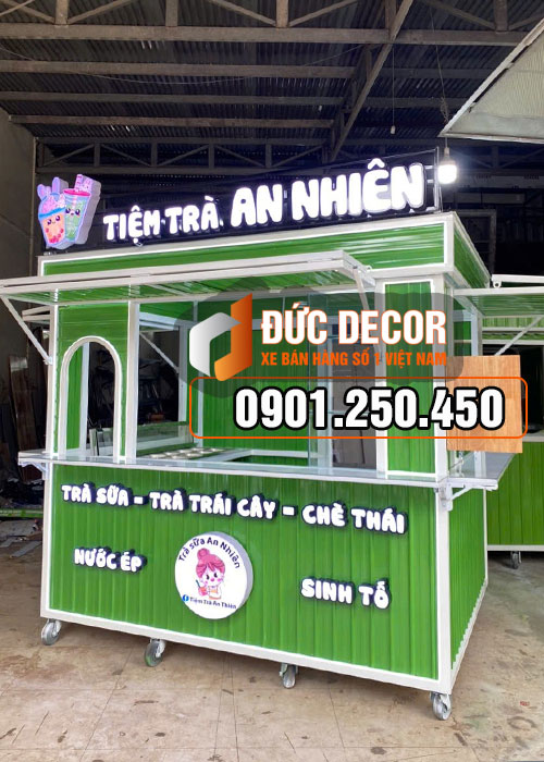 Kiot trà sữa thanh lý Bình Dương 2M4x1M6x2M15
