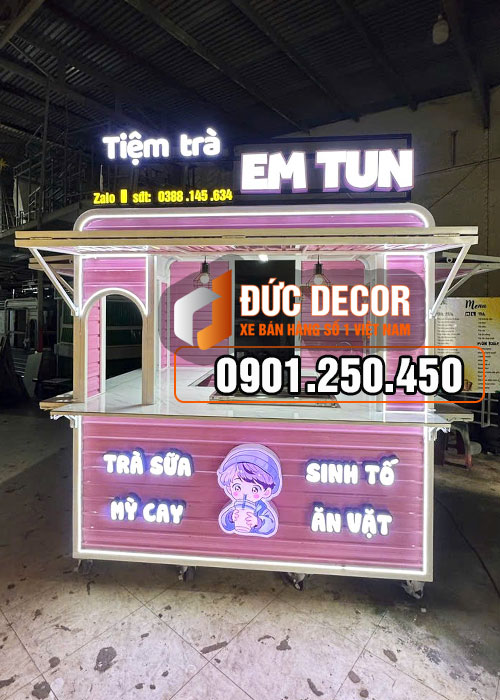 Thanh lý kiot bán trà sữa 1M8x1M6x2M15