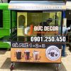 Thanh lý xe cà phê mang đi giá rẻ 1M4x60x1M95