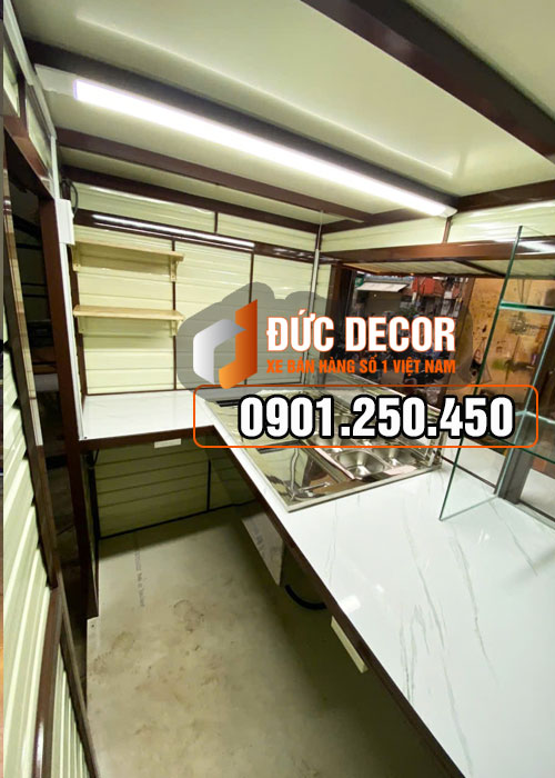 Thiết kế kiot trà sữa 1M8x1M5x2M15