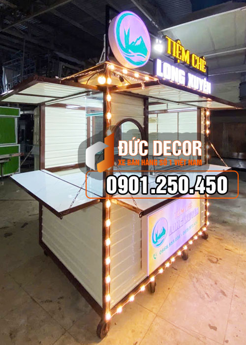 Thiết kế kiot trà sữa 1M8x1M5x2M15