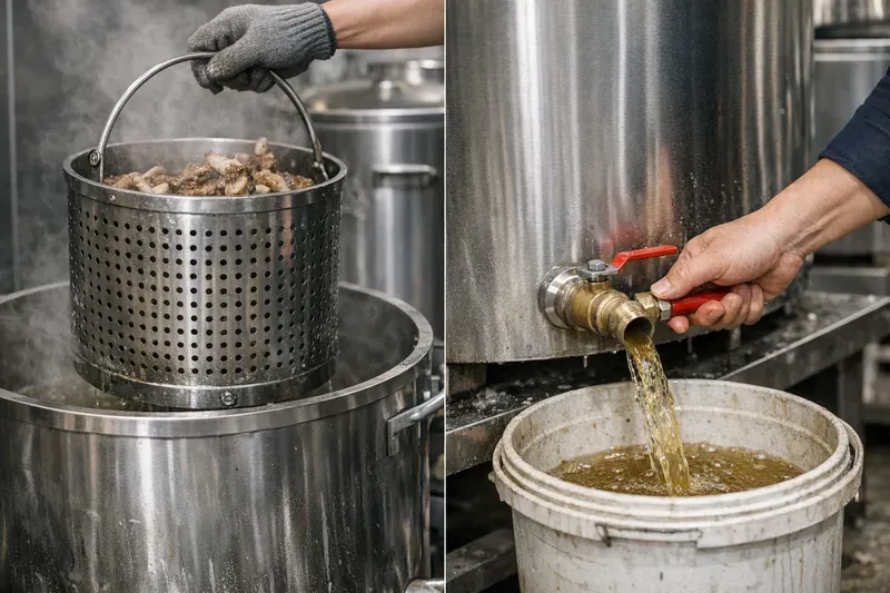 Tính năng nên có để nấu nhanh, sạch và dễ vệ sinh (bảo ôn, giỏ xương, van xả đáy)
